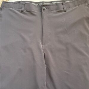 Hogan Men's Flat-Front Shorts in Gray-Taupe